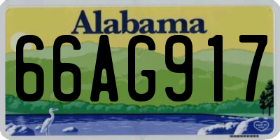 AL license plate 66AG917