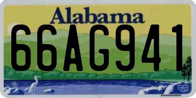 AL license plate 66AG941