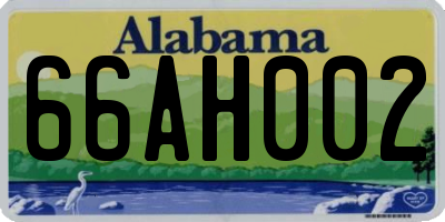 AL license plate 66AH002