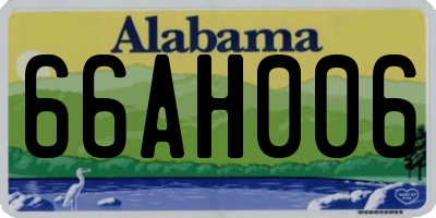 AL license plate 66AH006