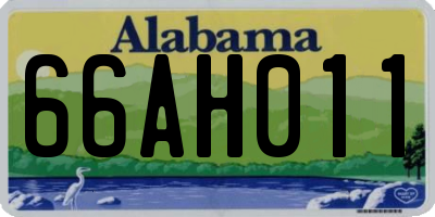 AL license plate 66AH011