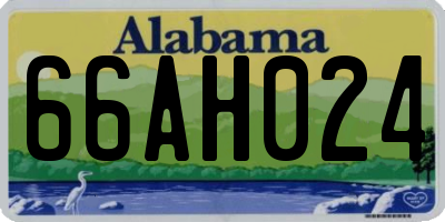 AL license plate 66AH024