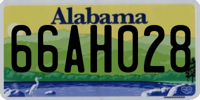 AL license plate 66AH028