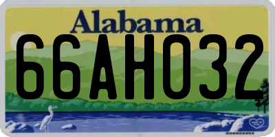 AL license plate 66AH032