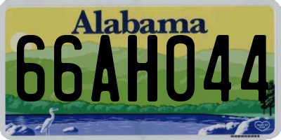 AL license plate 66AH044