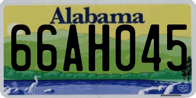 AL license plate 66AH045
