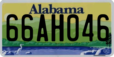 AL license plate 66AH046