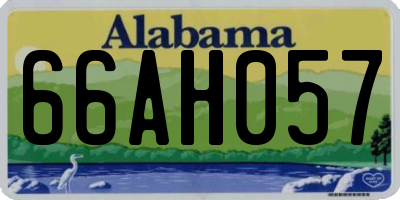 AL license plate 66AH057