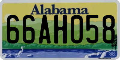 AL license plate 66AH058