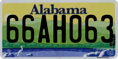 AL license plate 66AH063