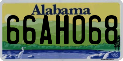 AL license plate 66AH068
