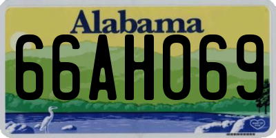 AL license plate 66AH069