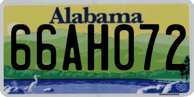 AL license plate 66AH072