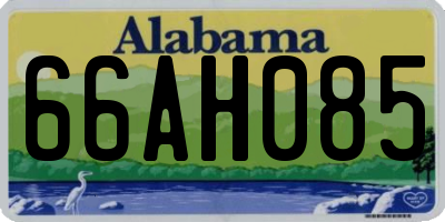 AL license plate 66AH085