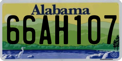 AL license plate 66AH107