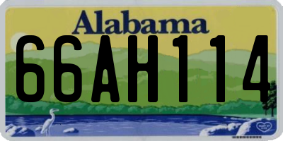 AL license plate 66AH114