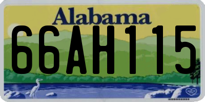 AL license plate 66AH115