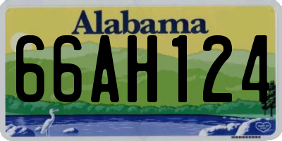 AL license plate 66AH124
