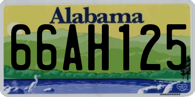 AL license plate 66AH125