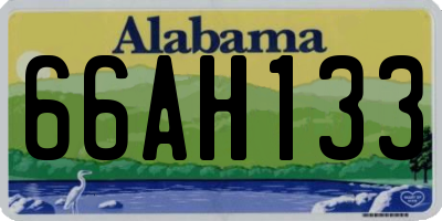AL license plate 66AH133