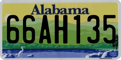 AL license plate 66AH135