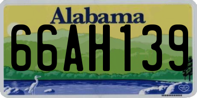 AL license plate 66AH139