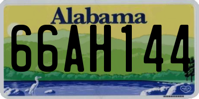 AL license plate 66AH144