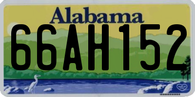 AL license plate 66AH152