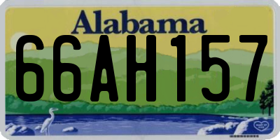 AL license plate 66AH157