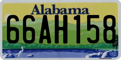 AL license plate 66AH158