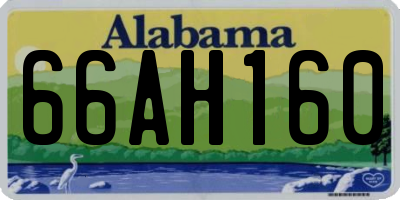AL license plate 66AH160