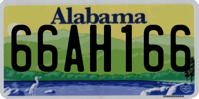 AL license plate 66AH166