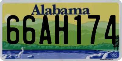 AL license plate 66AH174