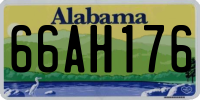 AL license plate 66AH176