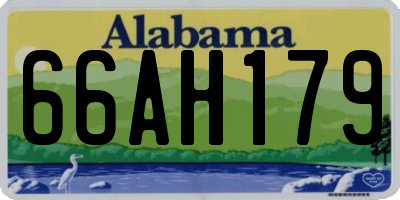 AL license plate 66AH179