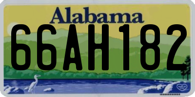 AL license plate 66AH182