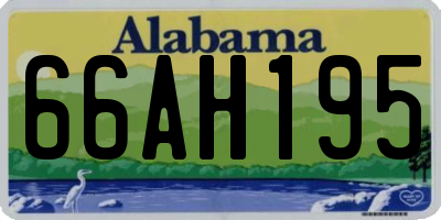 AL license plate 66AH195