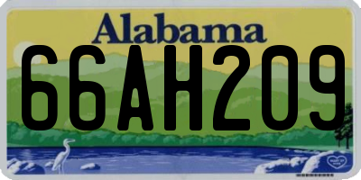 AL license plate 66AH209