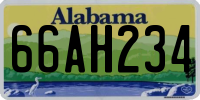 AL license plate 66AH234