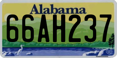 AL license plate 66AH237