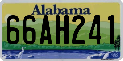 AL license plate 66AH241