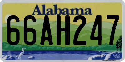 AL license plate 66AH247