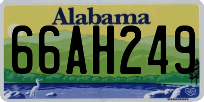 AL license plate 66AH249