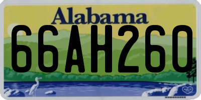 AL license plate 66AH260