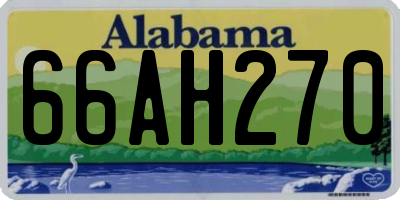 AL license plate 66AH270