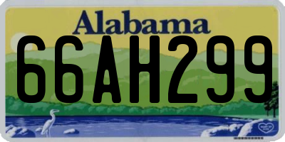 AL license plate 66AH299