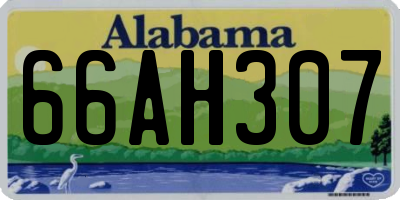 AL license plate 66AH307