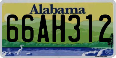 AL license plate 66AH312