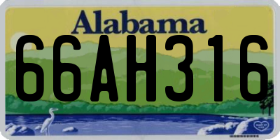AL license plate 66AH316