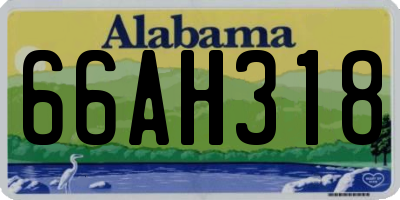 AL license plate 66AH318